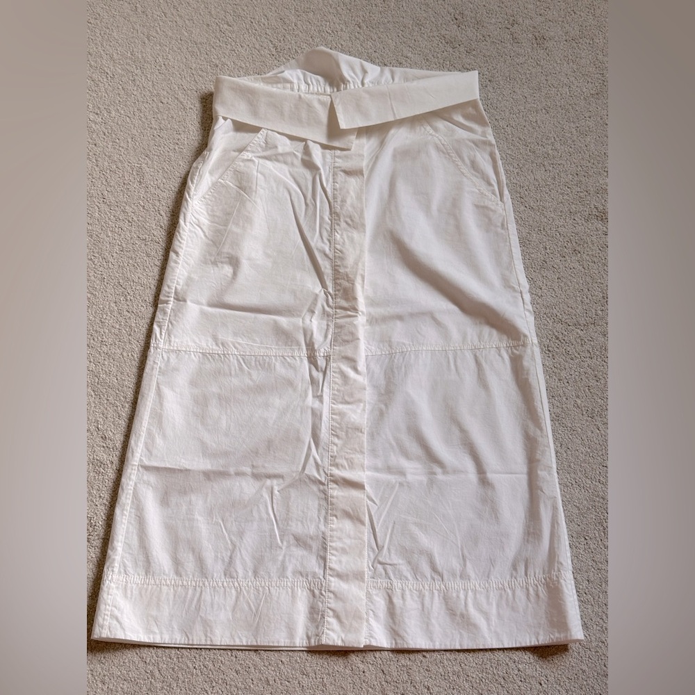 COS cotton white skirt